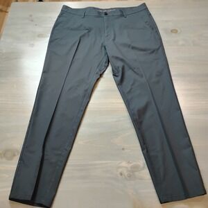 Marcus Pierce Performance Pants Mens 36" X 30" Navy Golf Flat Front Lightweight